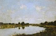 Eugene Boudin Deauville  O rio morto oil painting artist
